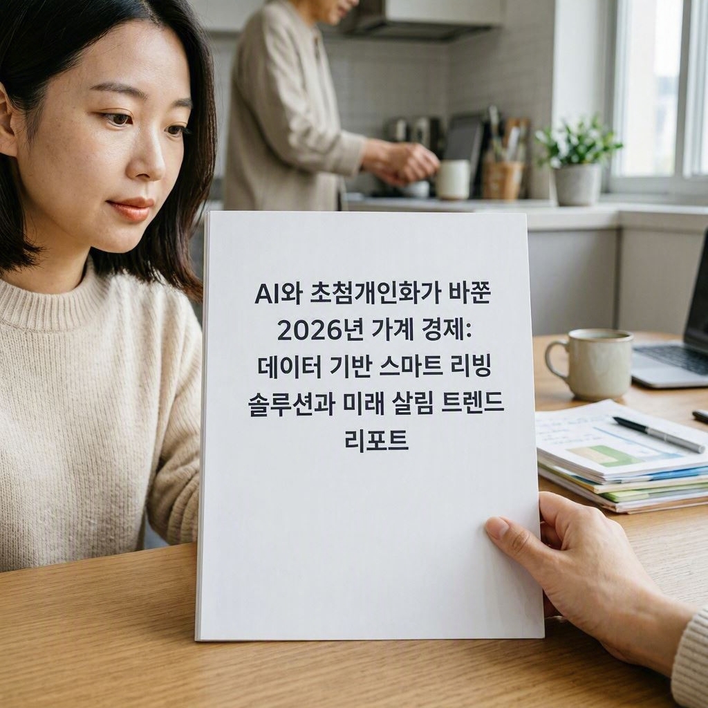 AI와 초(超)개인화가 바꾼 2026년 가계 경제: 데이터 기반 스마트 리빙 솔루션과 미래 살림 트렌드 리포트