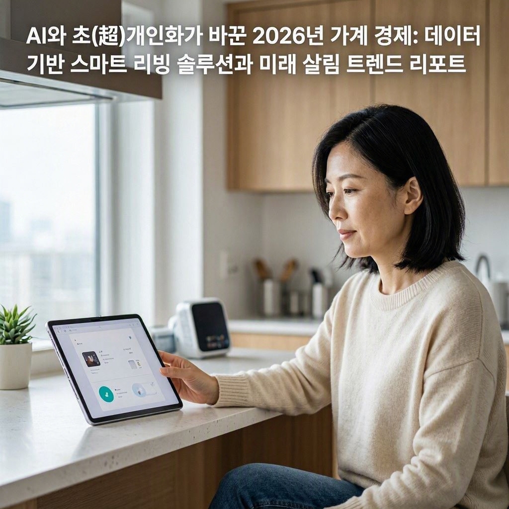 AI와 초(超)개인화가 바꾼 2026년 가계 경제: 데이터 기반 스마트 리빙 솔루션과 미래 살림 트렌드 리포트 이미지 3